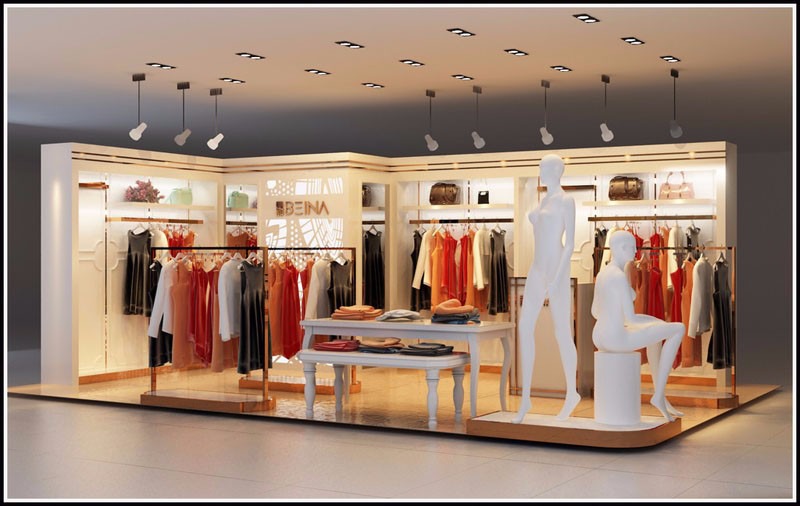 成都女裝店展柜專業定制工廠